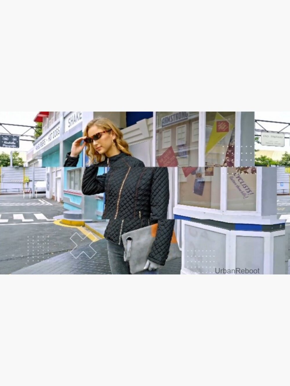 Faux Leather Moto Jacket with Sherpa Lining and Removable Belt - Picture 7 of 7